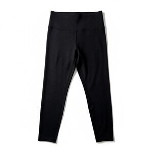 Marika Black Textured High Waist Cropped Leggings Women's Size L